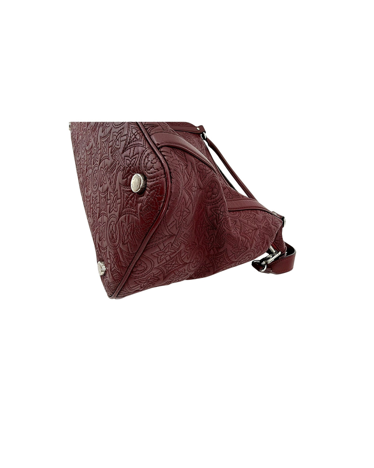 Louis Vuitton Antheia Ixia PM Bordeaux Monogram Lambskin Hobo Shoulder Bag