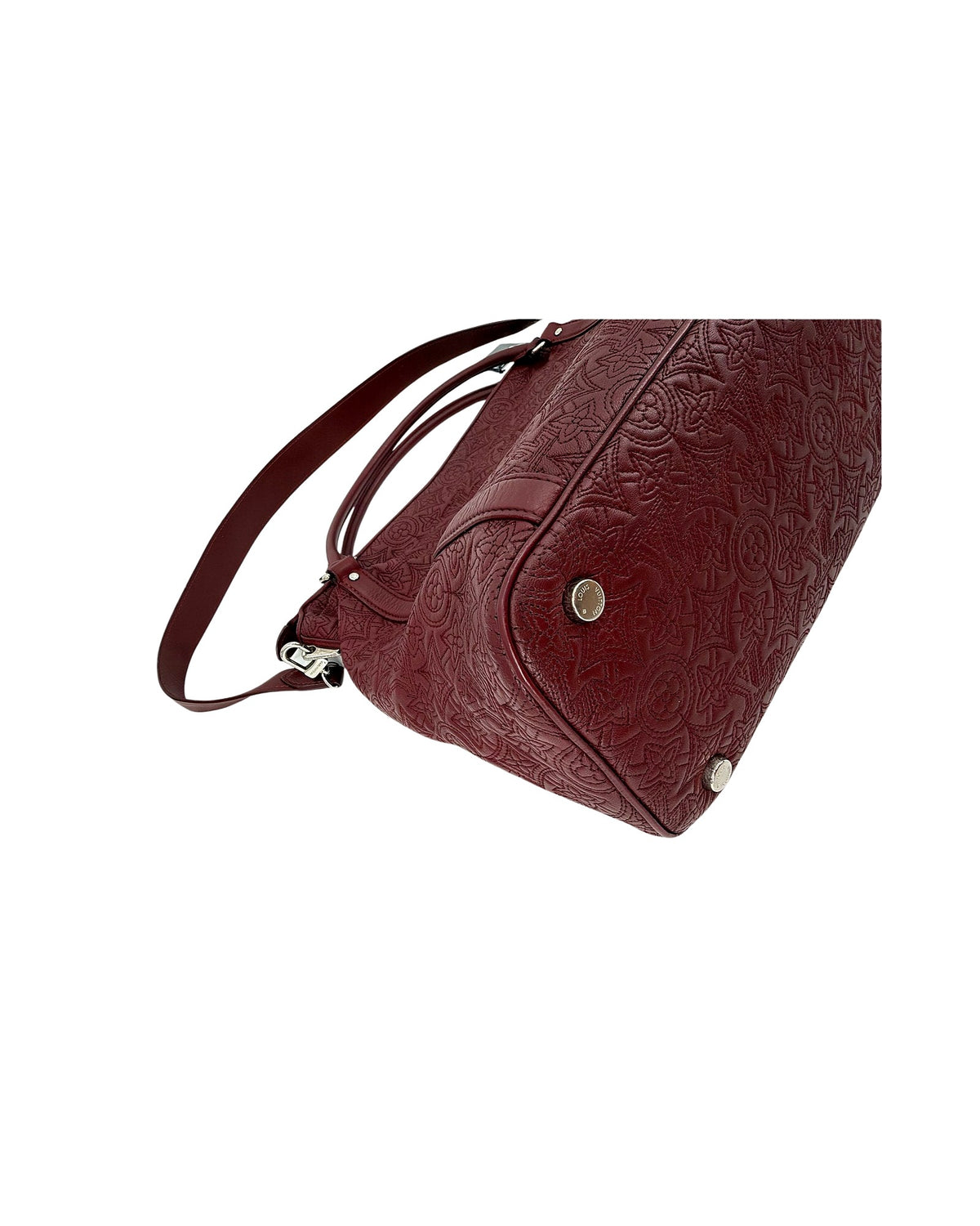 Louis Vuitton Antheia Ixia PM Bordeaux Monogram Lambskin Hobo Shoulder Bag