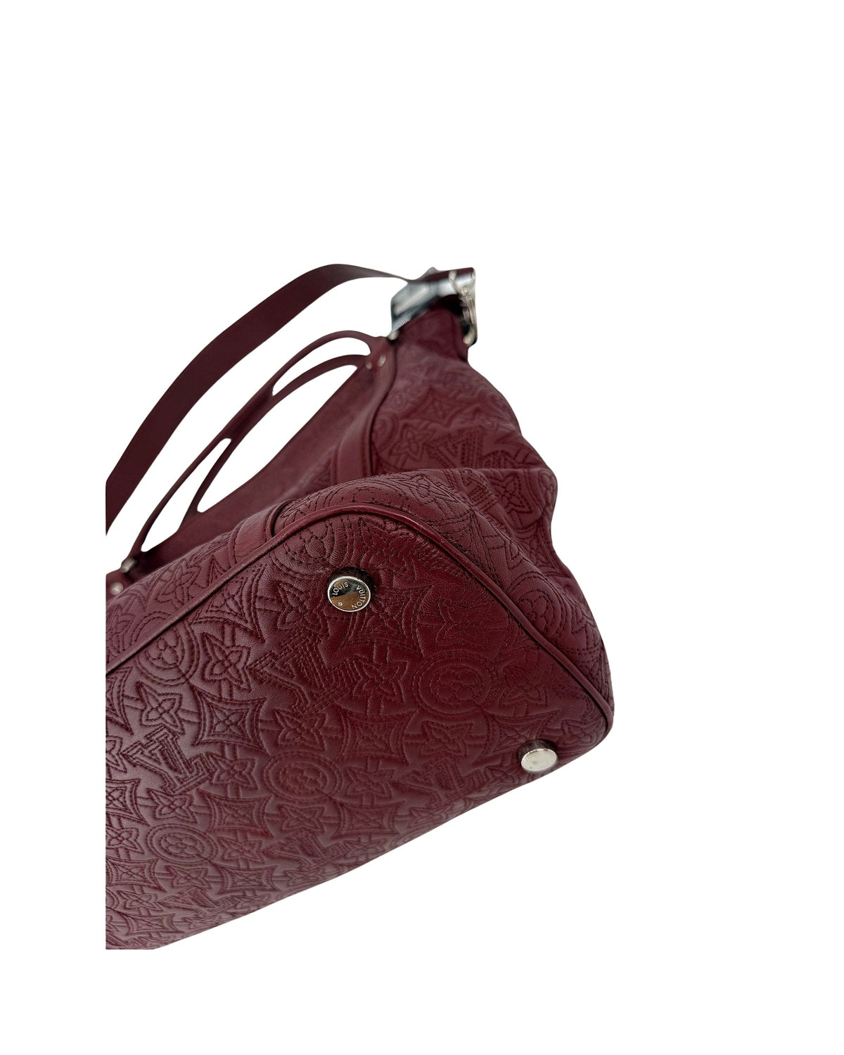 Louis Vuitton Antheia Ixia PM Bordeaux Monogram Lambskin Hobo Shoulder Bag