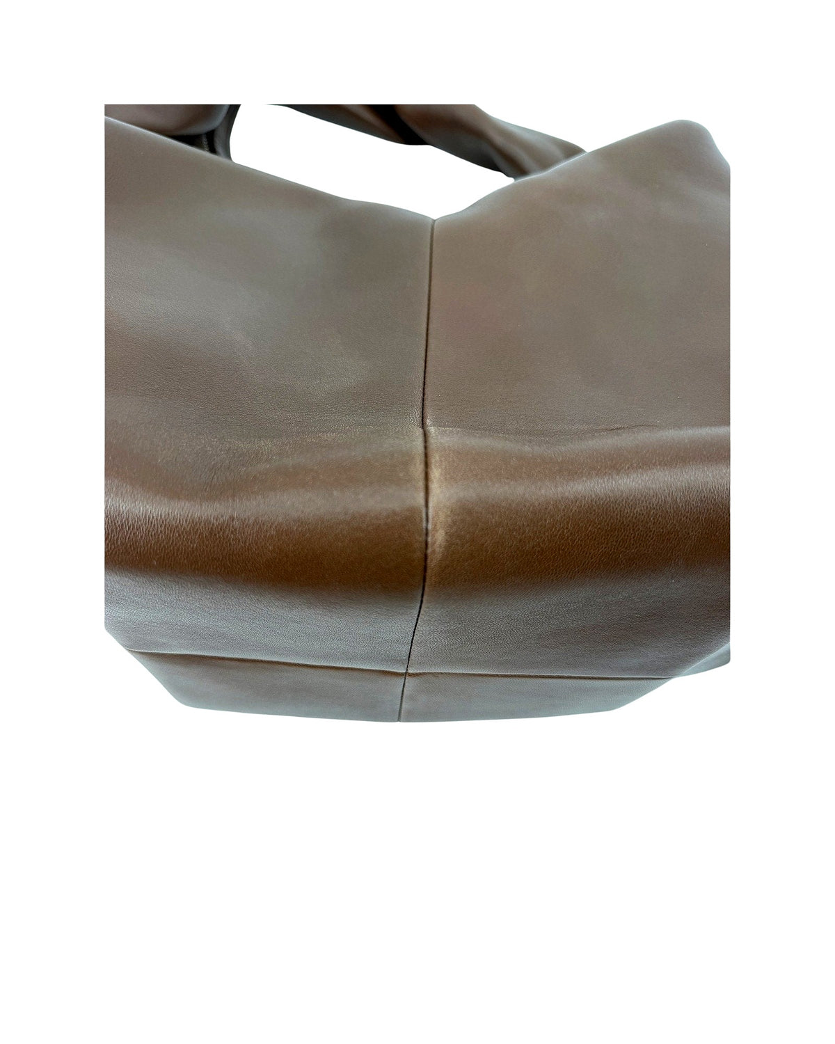 Valentino Garavani Roman Stud Twist Large Hobo Bag Brown Leather Gold Stud