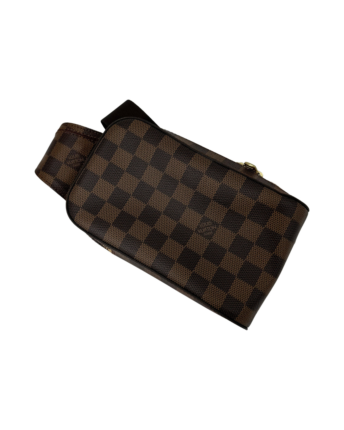 Louis Vuitton Damier Ebene Geronimos Sling Belt Bag Crossbody Made in Spain