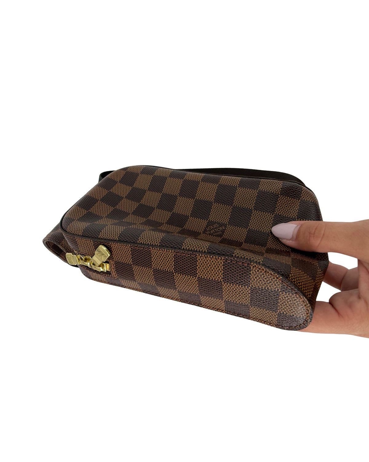 Louis Vuitton Damier Ebene Geronimos Sling Belt Bag Crossbody Made in Spain