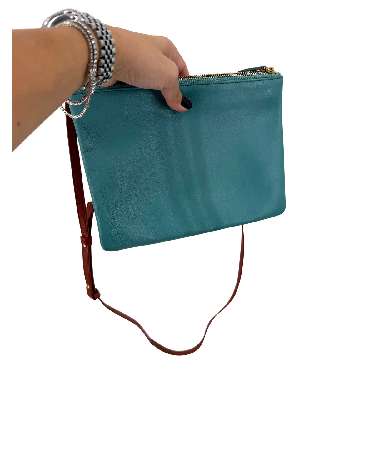 Celine Trio Bag Multicolor Teal Mustard Terracotta