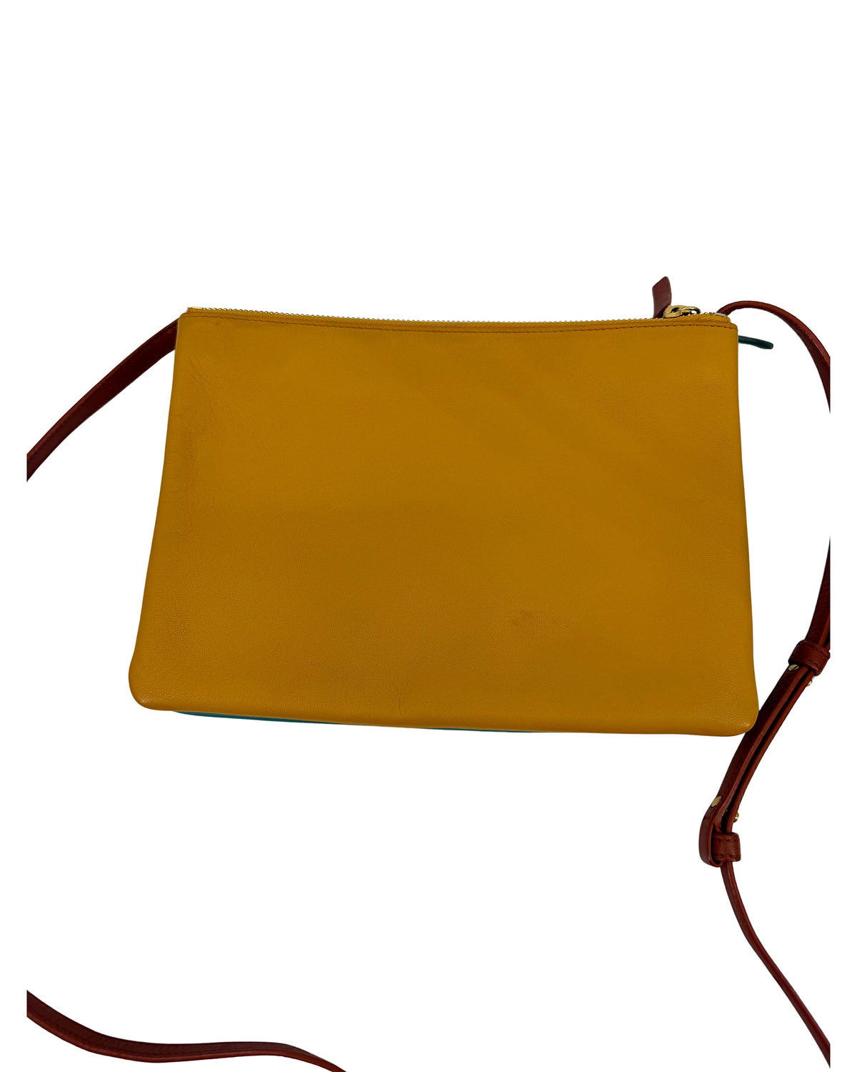 Celine Trio Bag Multicolor Teal Mustard Terracotta