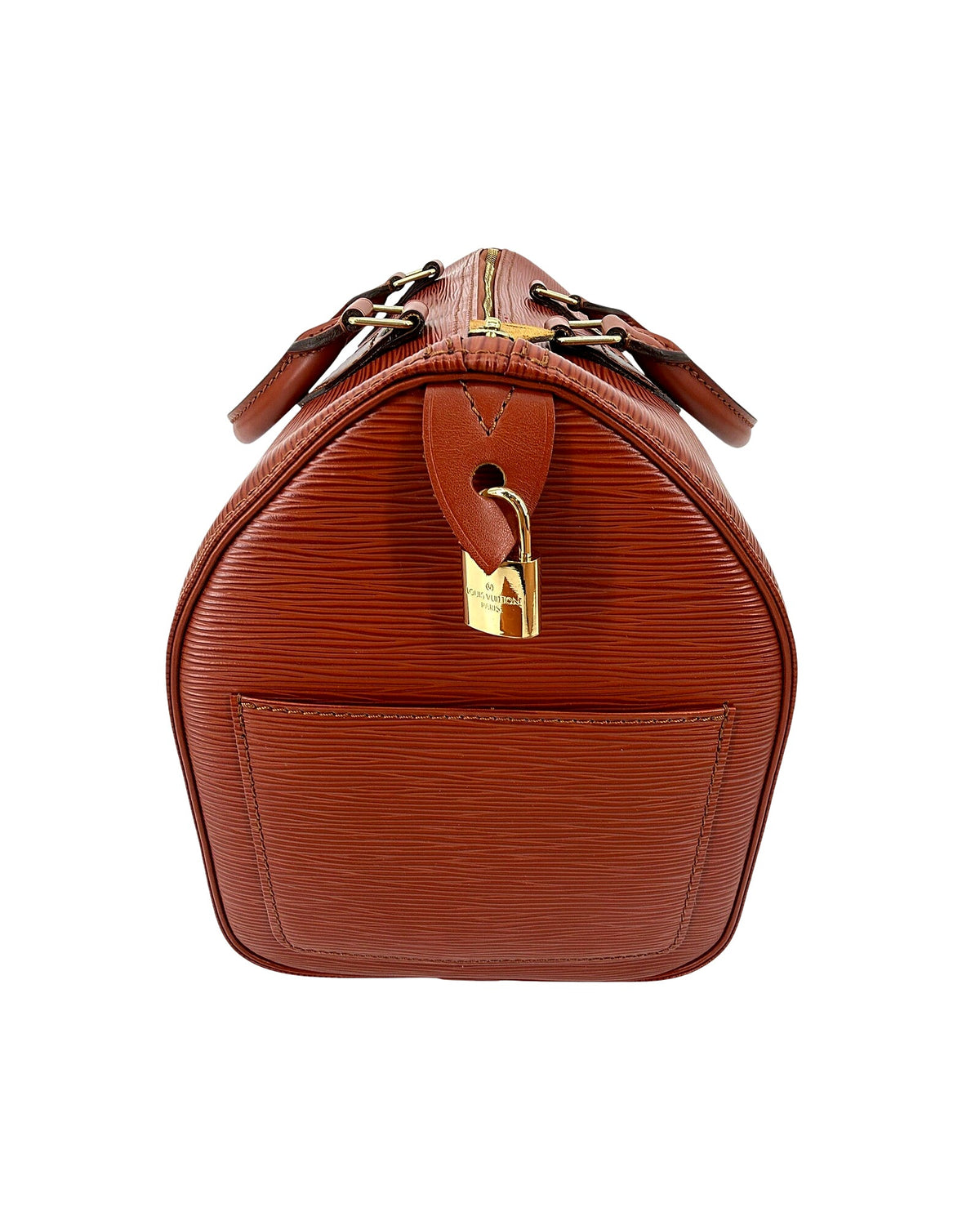 Louis Vuitton Epi Leather Speedy 30 Kenyan Fawn Brown Top Handle Bag Vintage