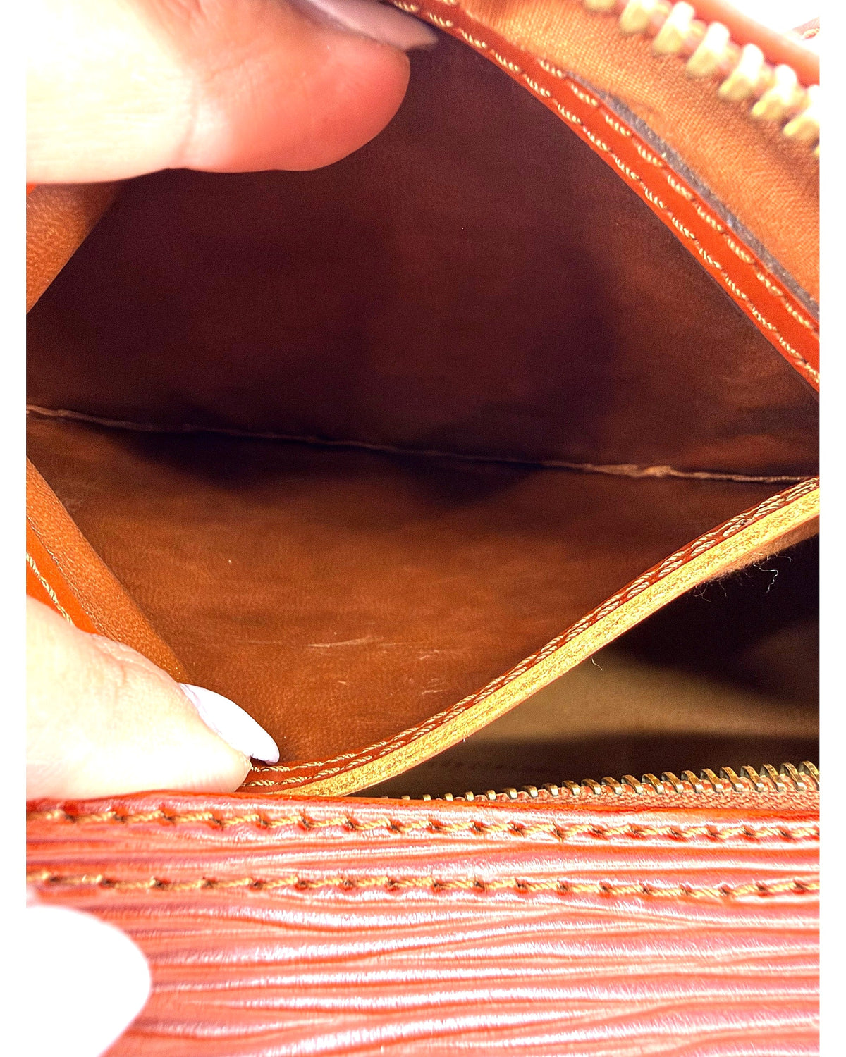 Louis Vuitton Epi Leather Speedy 30 Kenyan Fawn Brown Top Handle Bag Vintage