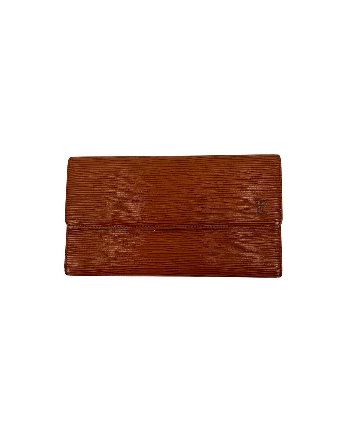 Louis Vuitton Epi Porte Tresor International Wallet Cipango Gold Brown Vintage
