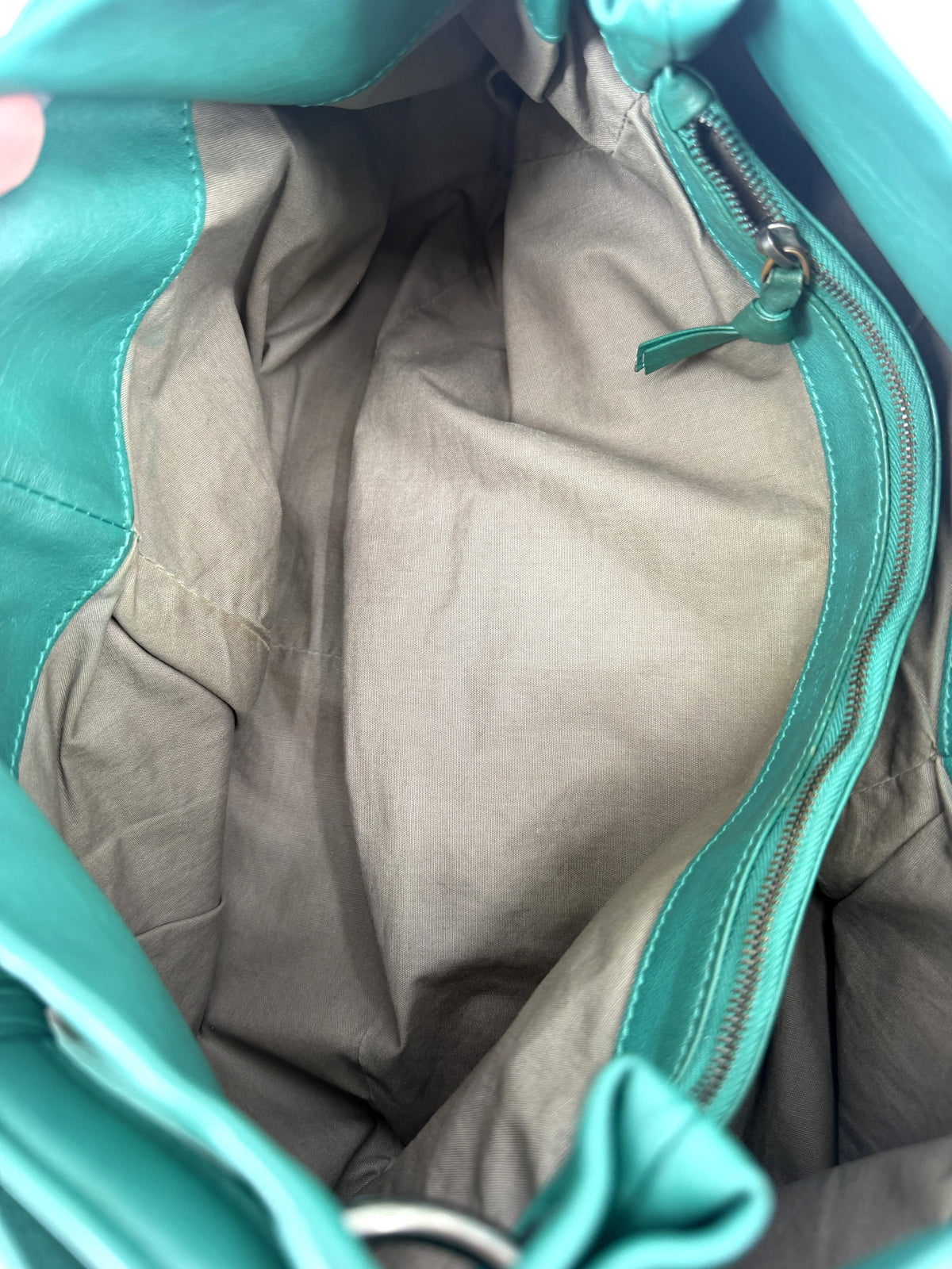 Bottega Veneta Aquilone Fortune Cookie Hobo Green Nappa Intrecciato Shoulder Bag