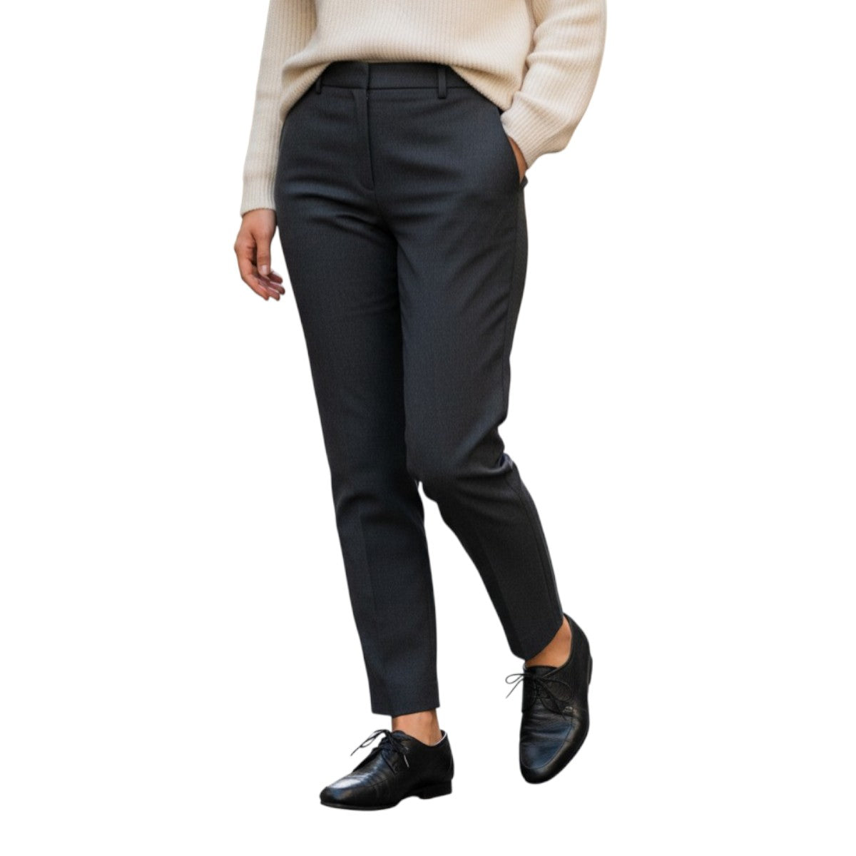 Saint Laurent Leather Lace Up Round Toe Low Top Oxford Loafers