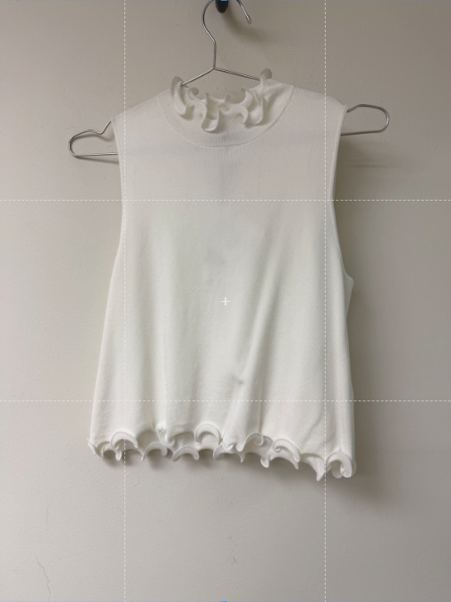White Sleeveless Tank Top