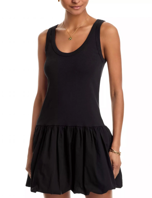 Velvet Cotton Blend Isla Sleeveless Mini Dress