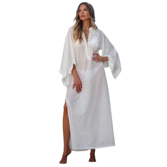 Melissa Odabash Knit Edie Kaftan Maxi Dress