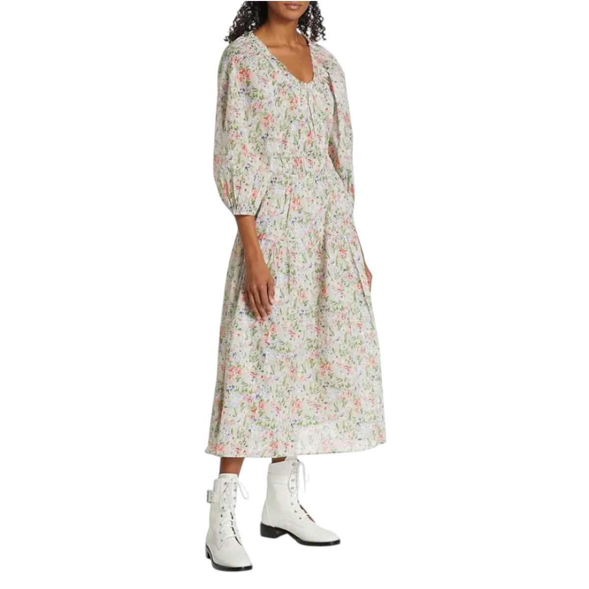 The Great Cotton The Moonstone Floral Midi Dress