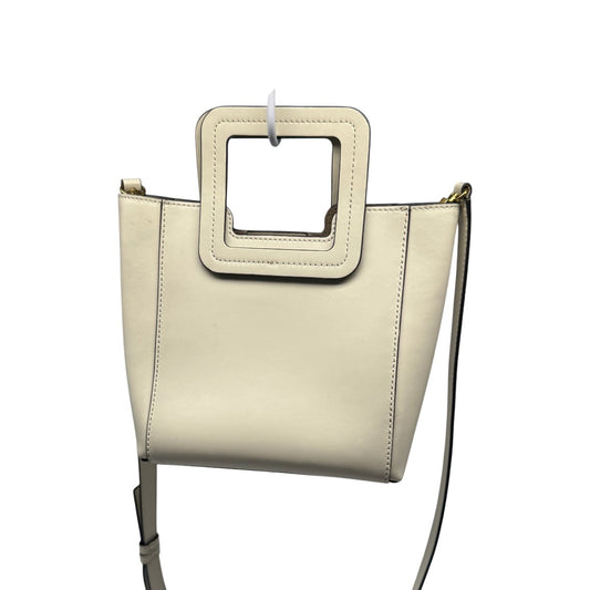 Staud Leather Mini Shirley Crossbody Bag Cream