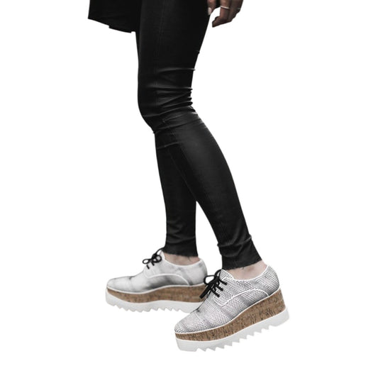 Stella McCartney Faux Leather Elyse Platform Sneakers