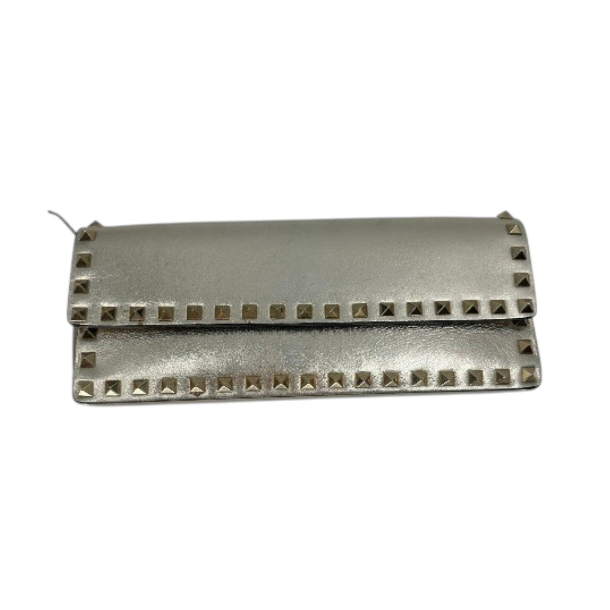 Valentino Garavani Metallic Leather Rockstud Bracelet Clutch Bag