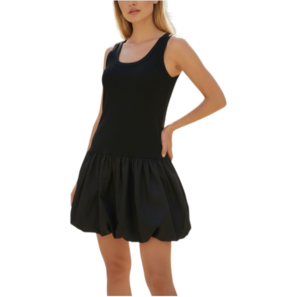Velvet Cotton Blend Isla Sleeveless Mini Dress