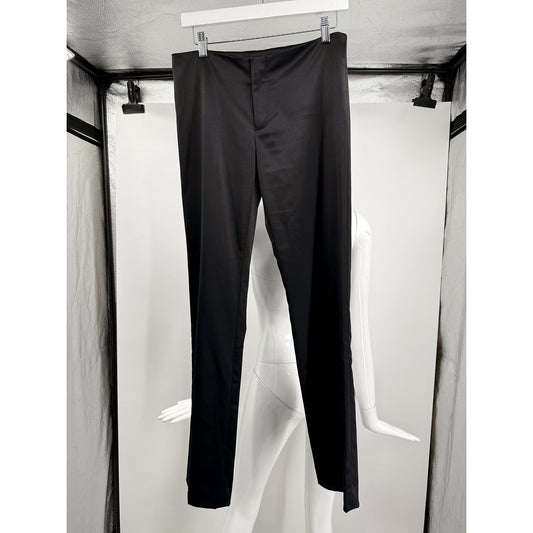 Vivienne Tam Black Mid-Rise Tailored Straight Leg Trousers Pants Women's Size 1
