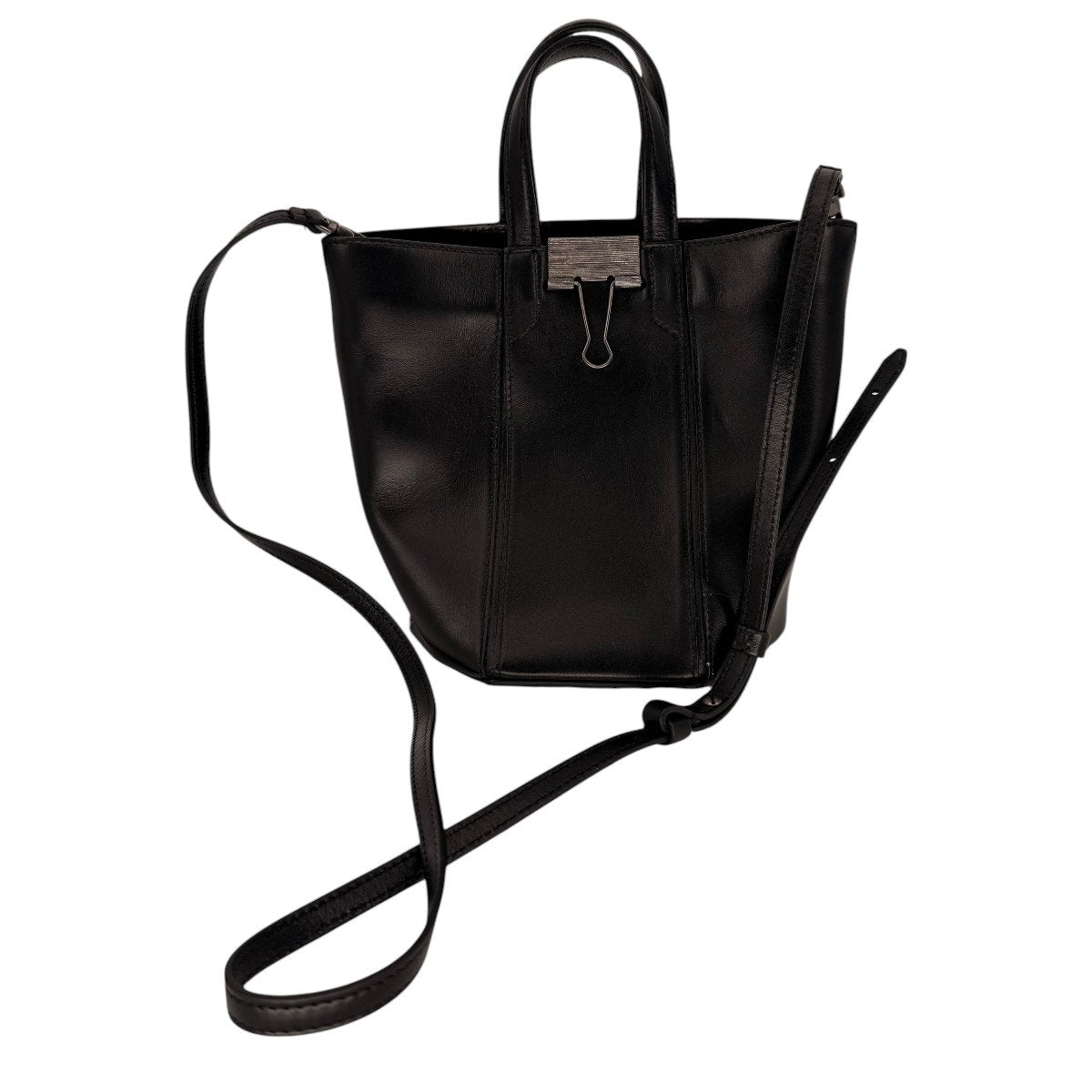 Off-White Vintage Allen Leather Bucket Bag Crossbody Tote