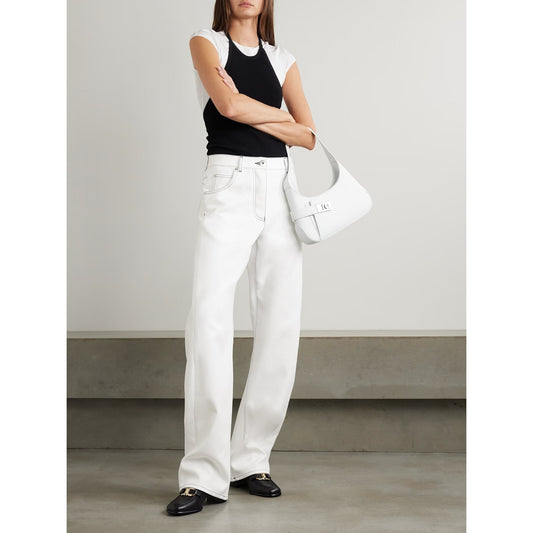 Ferragamo Cotton Denim Barrel-Leg Jeans