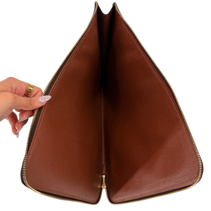 Louis Vuitton Monogram Poche Documents Portfolio Laptop Case