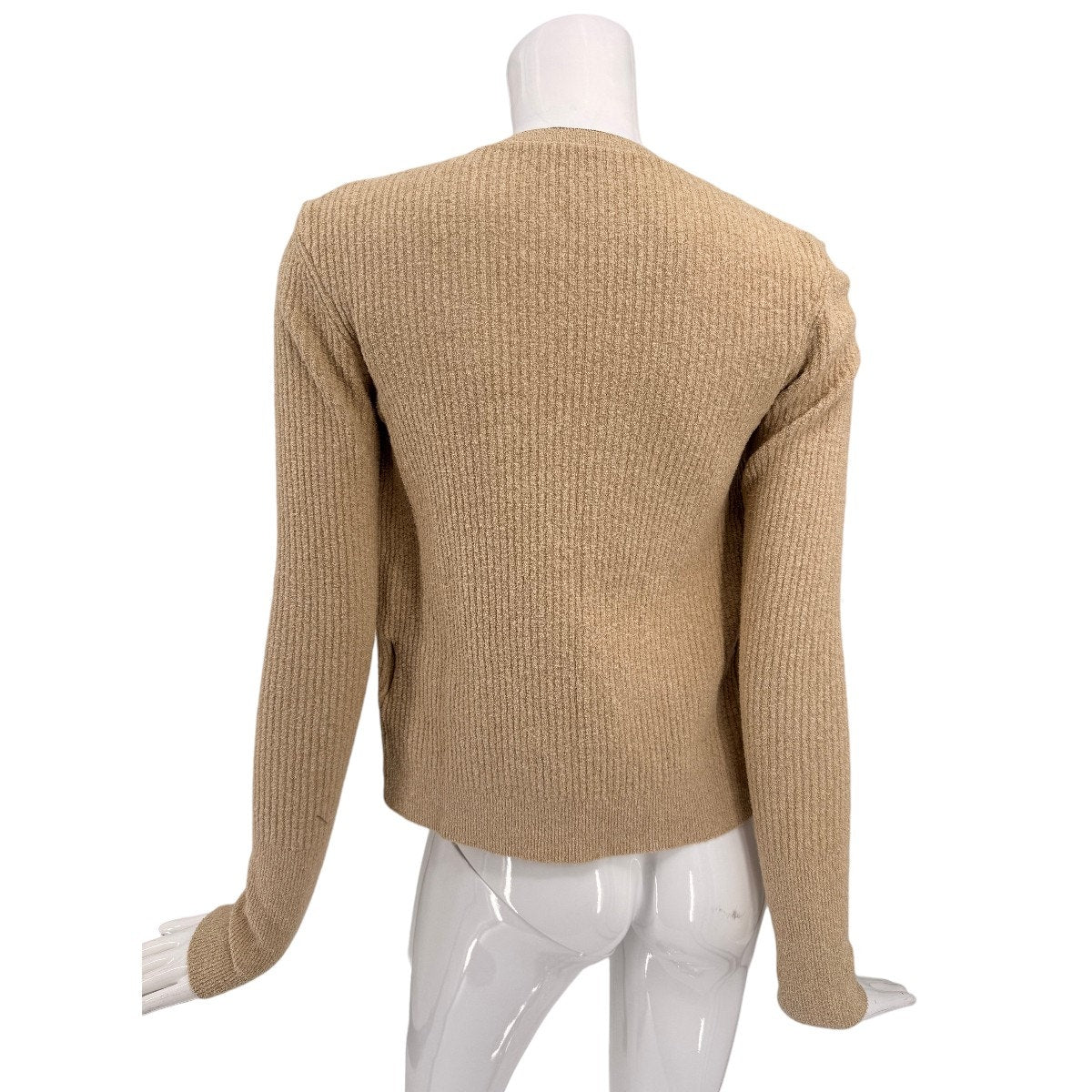 Jacquemus Cotton Blend Ribbed Open Front Cardigan