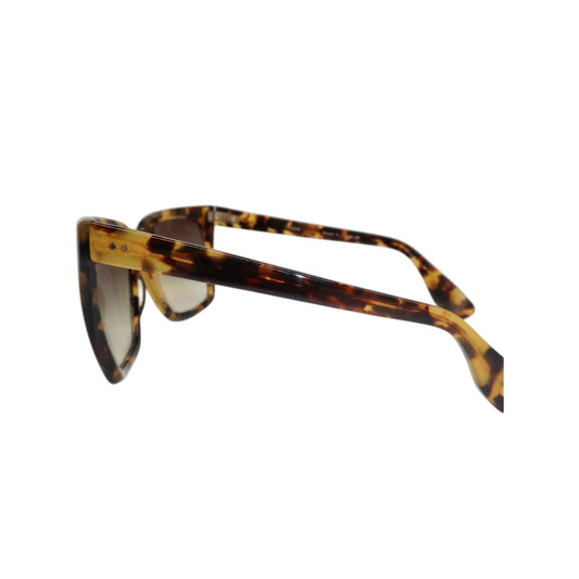 Dita Taxon Square Sunglasses Brown Havana