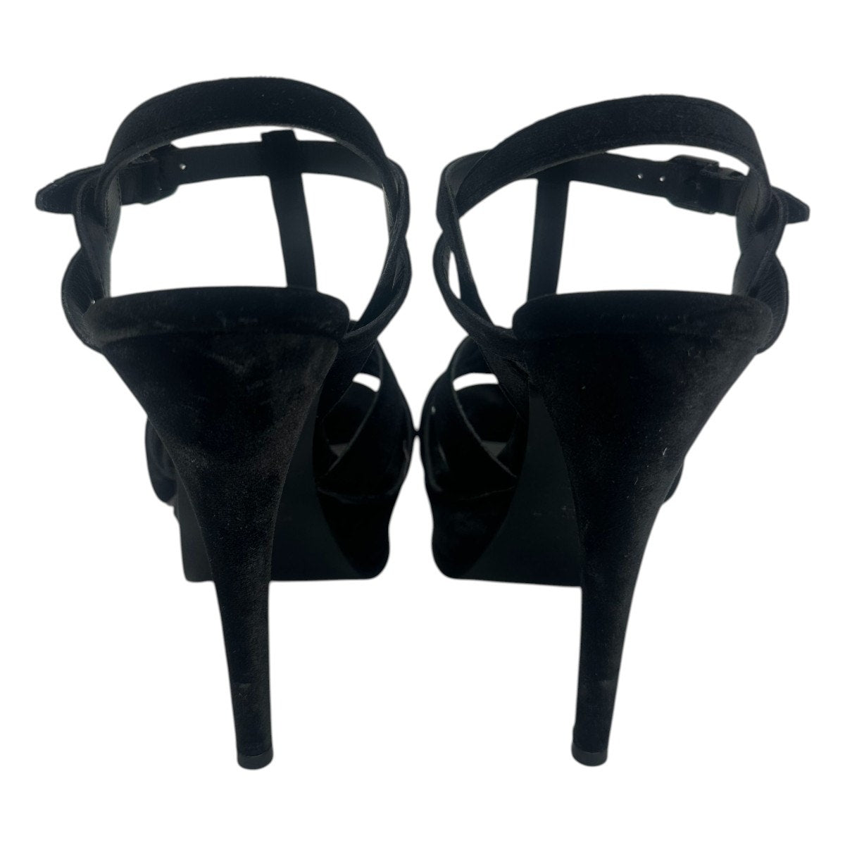 Saint Laurent Suede Tribute Platform Sandals