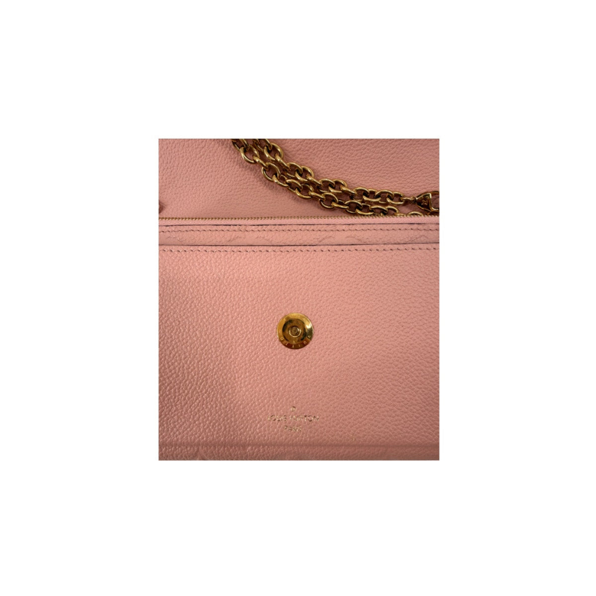 Louis Vuitton Vavin Chain Wallet Rose Poudre Monogram Empreinte Leather Bag