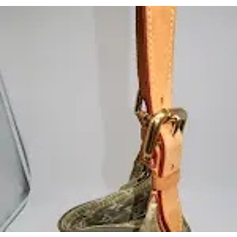 Louis Vuitton Denim Monogram GM Baggy Shoulder Bag Green
