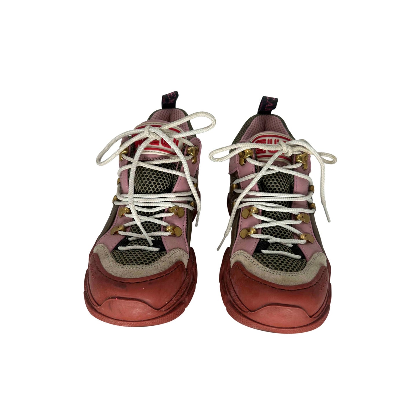 Gucci Leather Flashtrek Mid Rise Trainer Sneakers