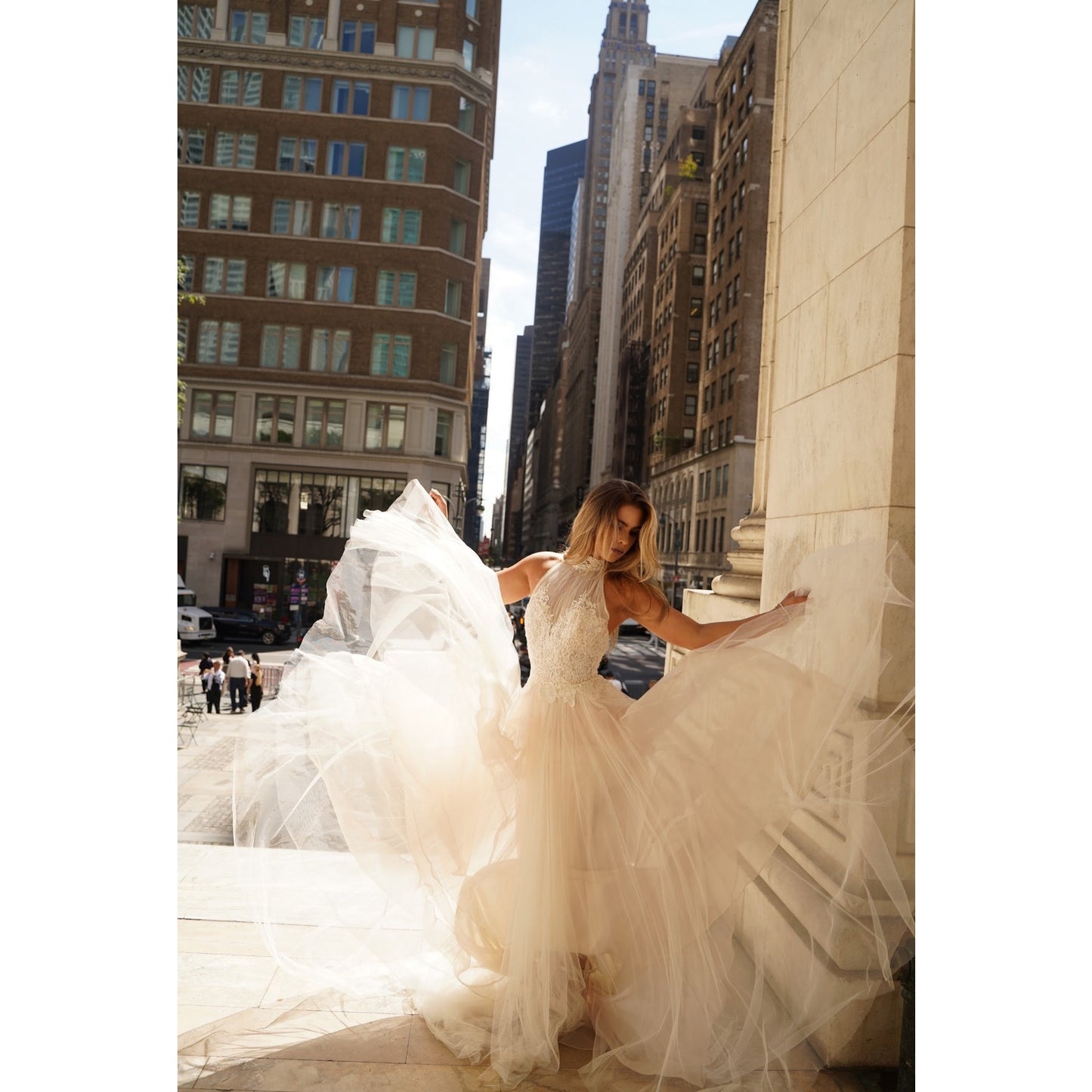Donatela by Rosa Clará Sheer Lace Bodice Wedding Dress Gown