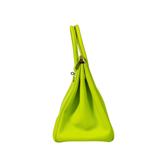 HERMES BIRKIN Epsom Leather PHW Kiwi Size 35