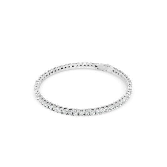 6.02 ctw Diamond 4P Classic 14K White Gold Tennis Bracelet