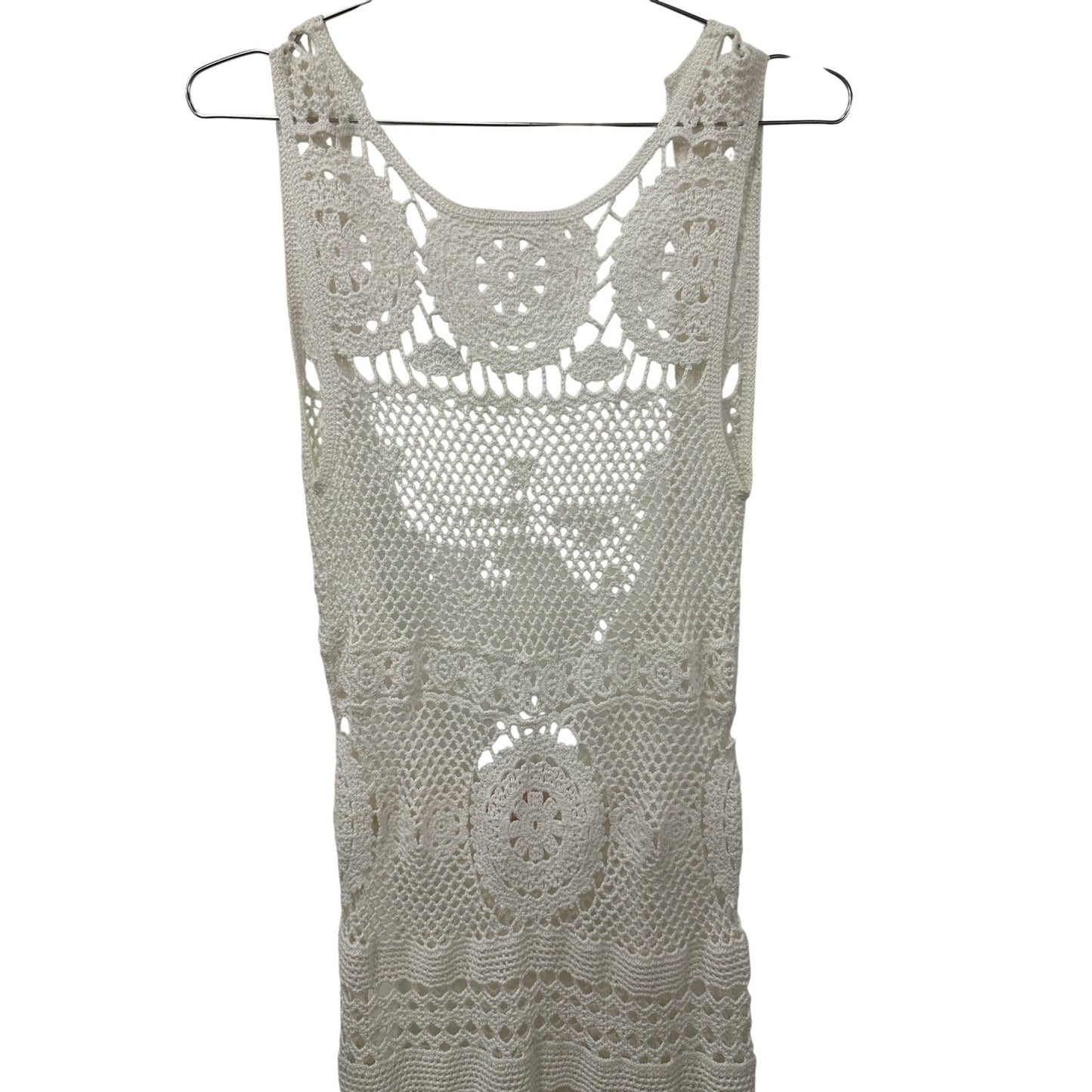 Miss June Cotton Crochet Keyhole Back Angel Long Maxi Dress