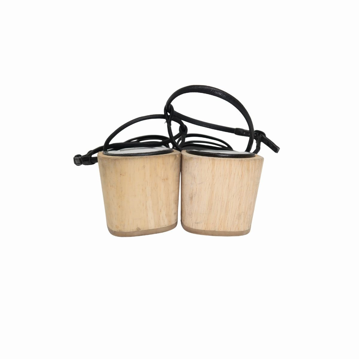 Dolce Vita Leather Zayla Wooden Block Heel Strappy Sandals