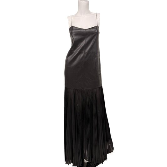 Alexis Faux Leather Kaleena Pleated Maxi Dress