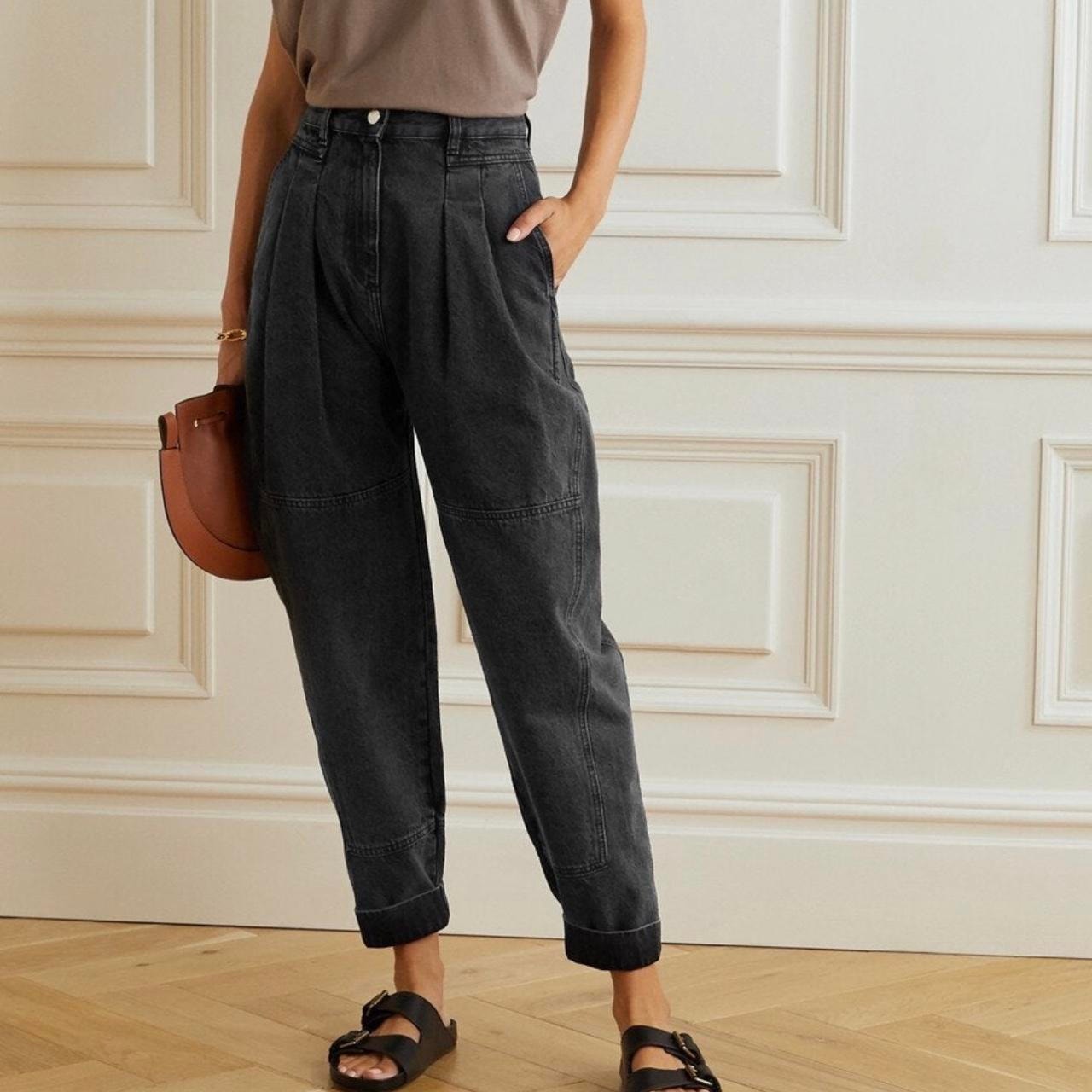 Iro Paris Cotton Denim Vangir Tapered Boyfriend Jeans