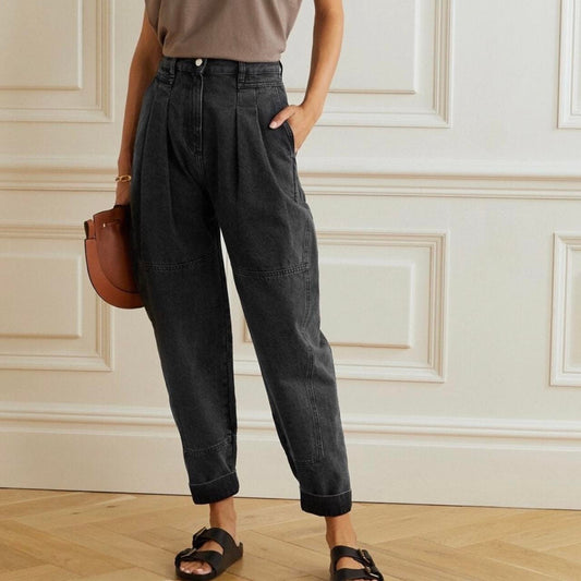 Iro Paris Cotton Denim Vangir Tapered Boyfriend Jeans