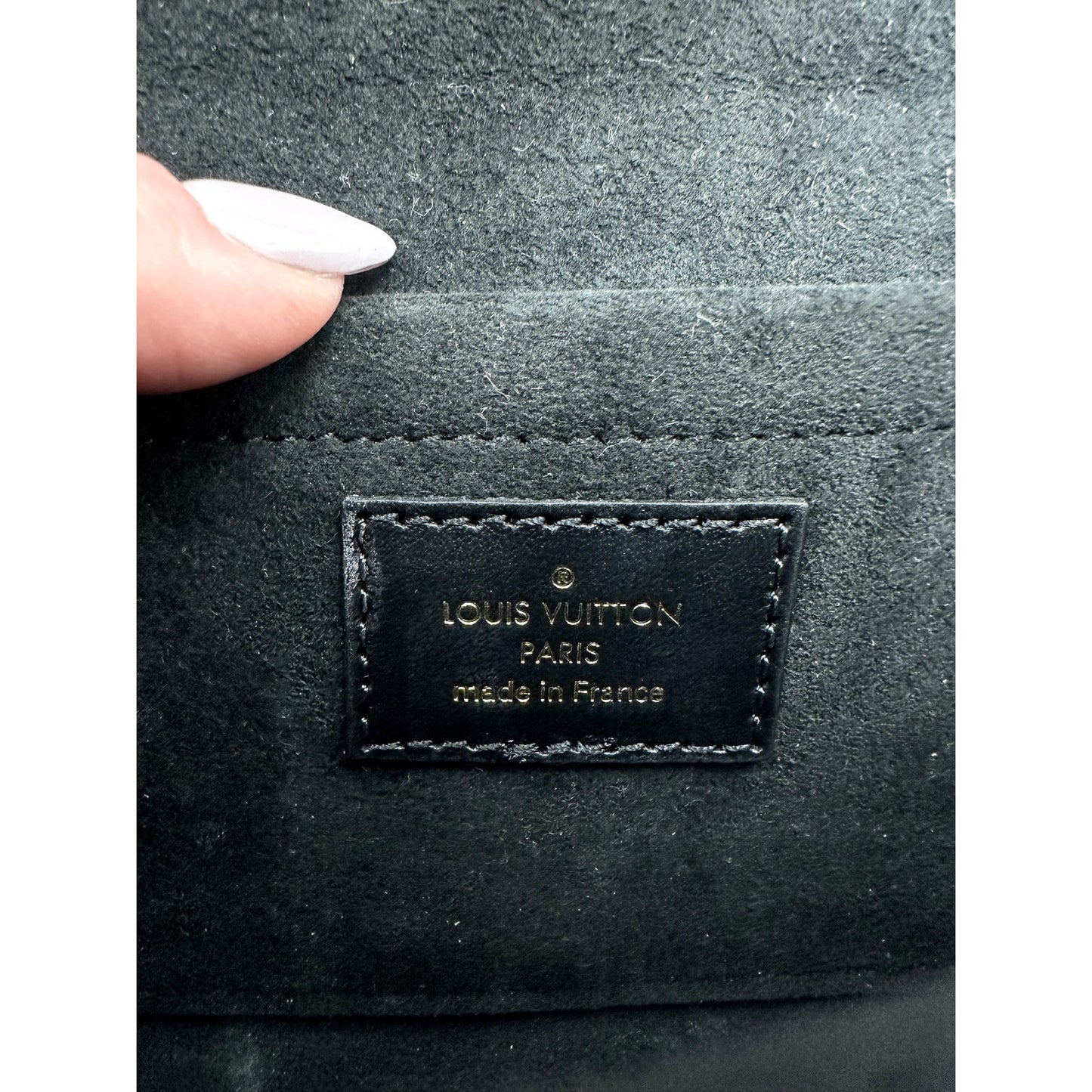 Louis Vuitton Leather Canvas Monogram Padlock On Strap Crossbody Bag