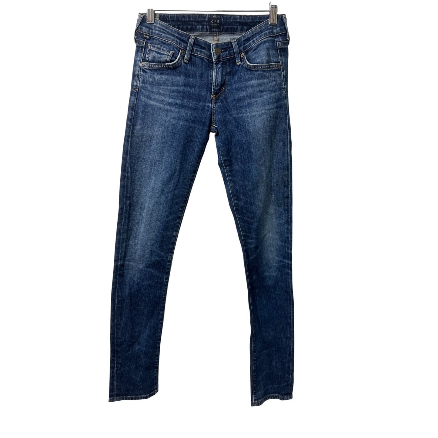 Citizens of Humanity Racer Low Rise Skinny Jeans Patina Blue Women's