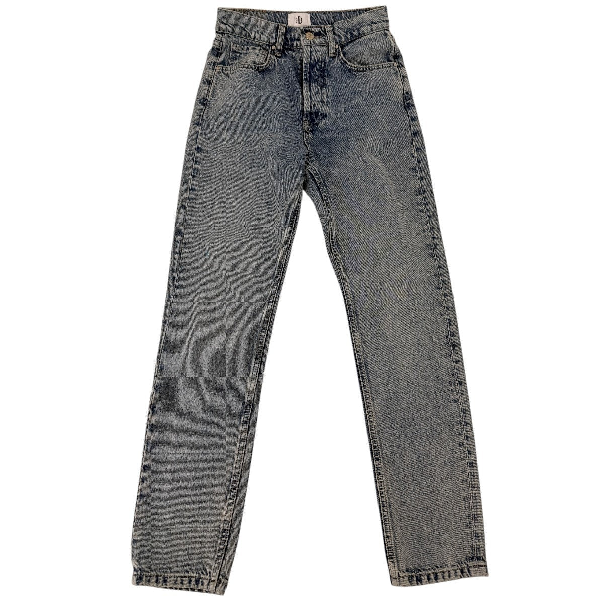 Anine Bing Benson High Rise Straight Leg Jeans Light Wash Women's Size 25