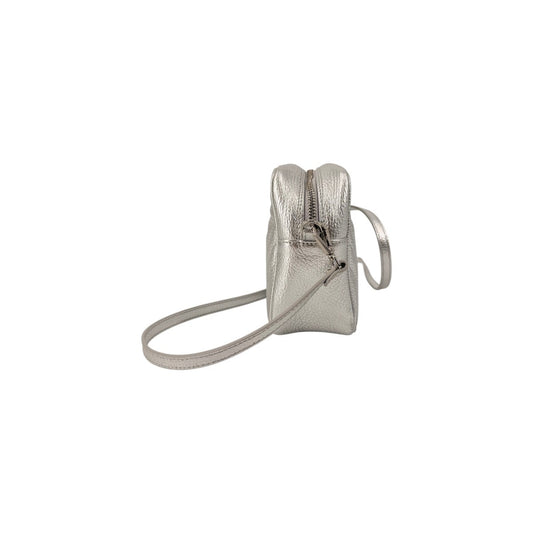 Stella McCartney Glitter Star Mini Crossbody Bag Metallic Gray Women's One Size