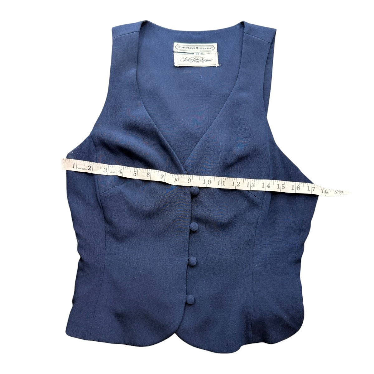 Carolina Herrera Silk Sleeveless Vest Pencil Skirt Set