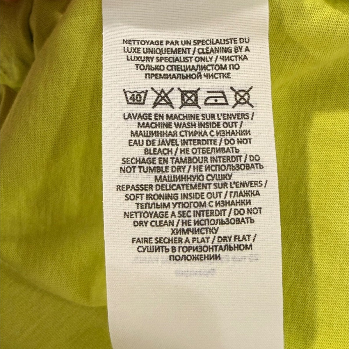 Balmain Cotton Cropped Short Sleeve T Shirt Neon Yellow Women's Size XS