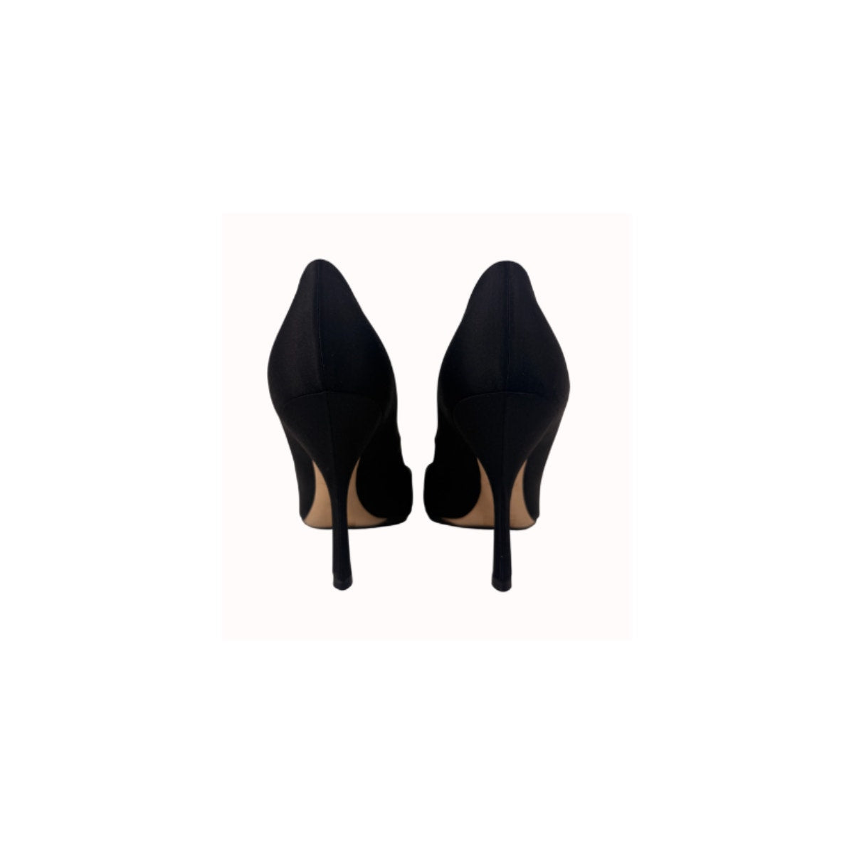 Christian Dior Black Satin Disco Ball Pointed Toe Pumps Italy
