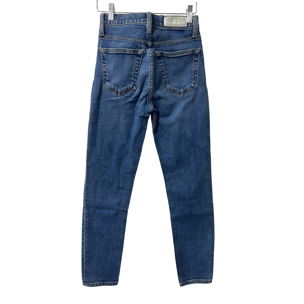 Re/Done Originals High Rise Ankle Crop Denim Jean Mid 70s