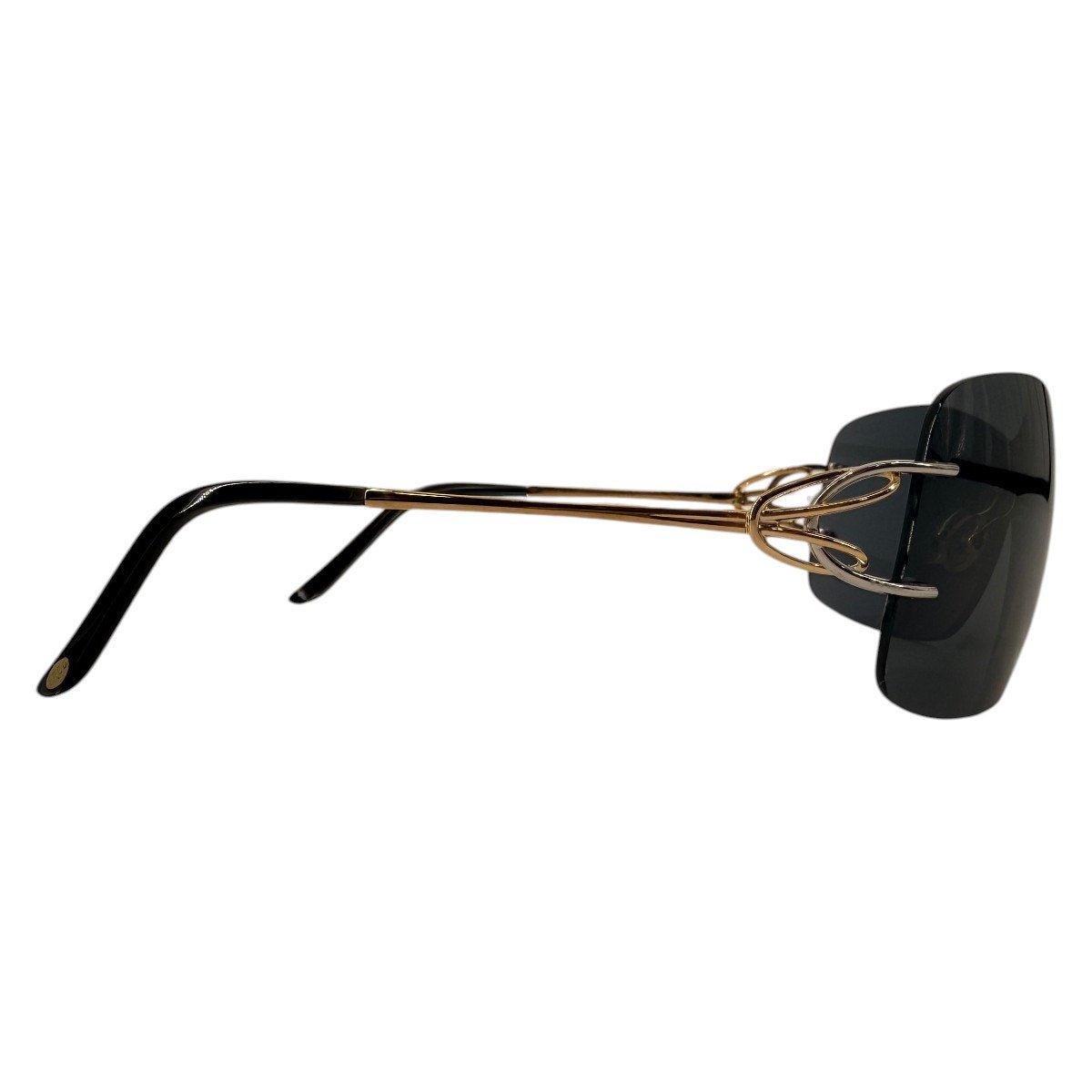 Fred Lunettes Volute Solaire 101 Rimless Shield Sunglasses Two Tone Women's