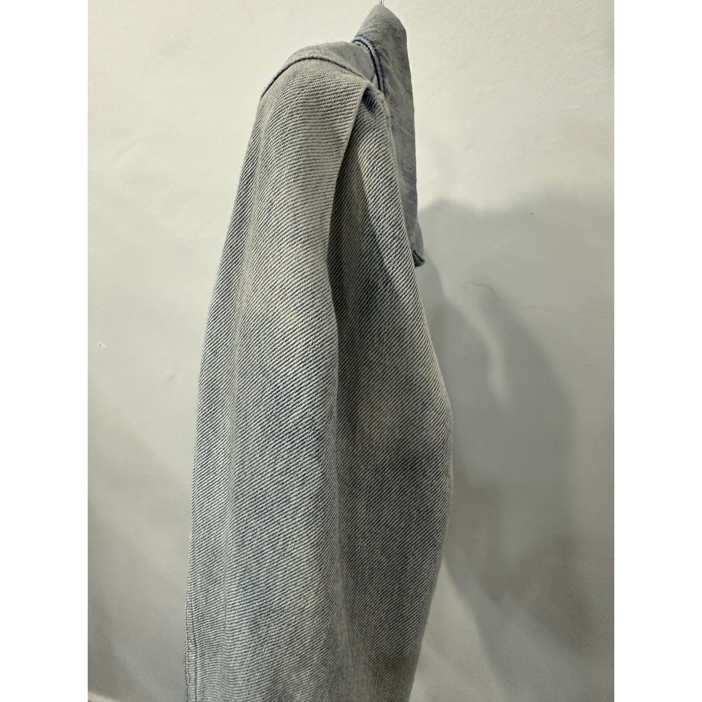Iro Paris Wash Cotton Denim Orkney Puff-Sleeve Button-Front Jacket
