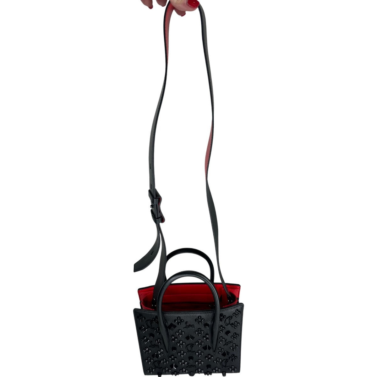 Christian Louboutin Leather Rockstud Paloma Mini Handbag